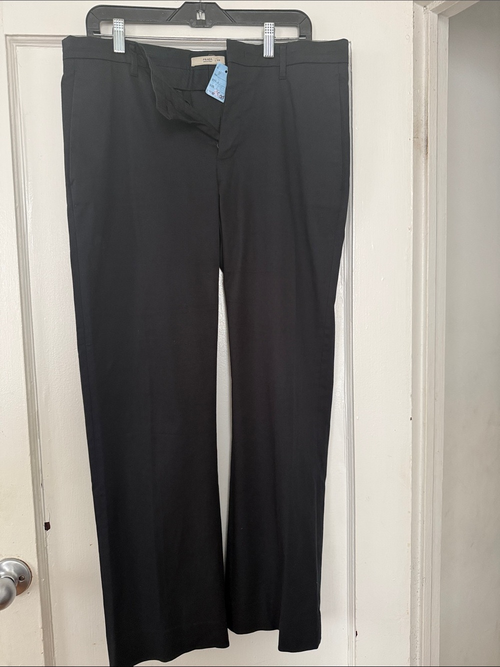 Prada Men's Black Dress Pants - Straight Leg